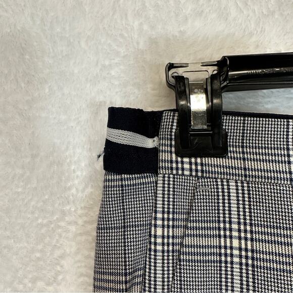 Zara Gray & White Striped High Rise Cropped Pants Size S - Picture 9 of 13
